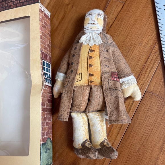 Hallmark Benjamin Ben Franklin Bicentennial Doll Vintage Cloth Toy Original box - Picture 2 of 10
